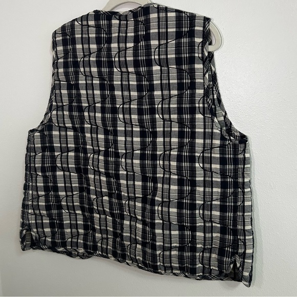 Damson Madder plaid quilted bow vest - Picture 7 of 9